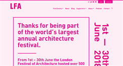 Desktop Screenshot of londonfestivalofarchitecture.org